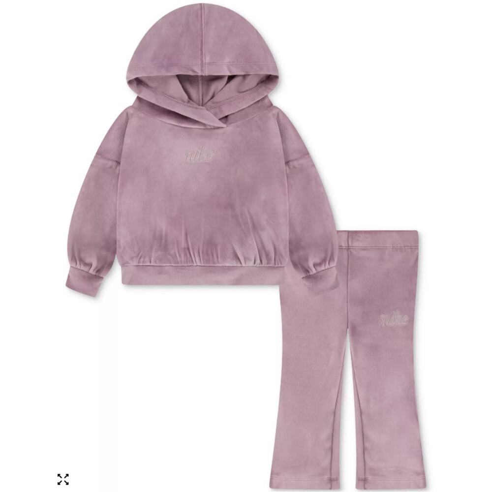 Nike Baby Cozy Pullover Hoodie & Pants, 2 Piece Set - Size 12 Months - Picture 2 of 3